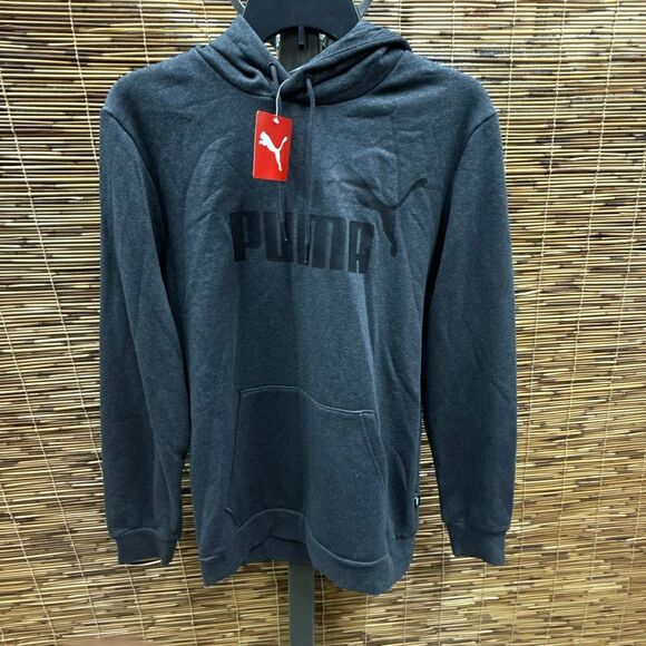 PUMA Mens Long Sleeve Hoodie, Small, Gray - Picture 1 of 2